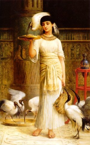 Alethe Attendant of the Sacred Ibis in the Temple of Isis at