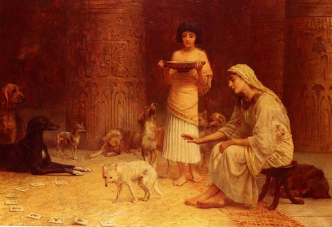 Edwin Preparing For The Festival Of Anubis