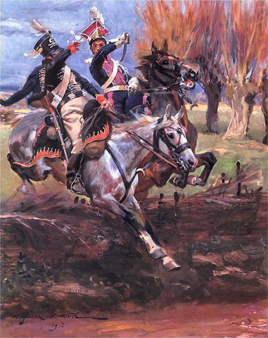 Chevau-léger in Combat