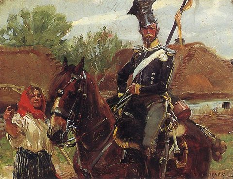 Uhlan and Girl
