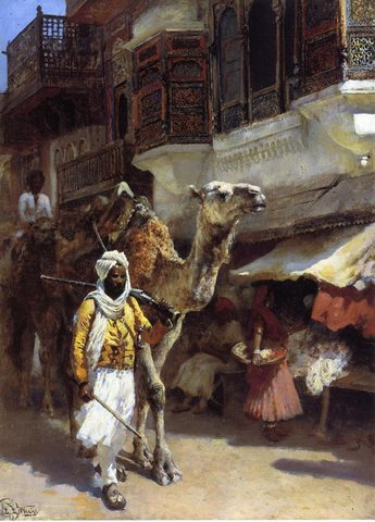 Man Leading a Camel