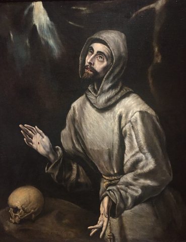 St Francis receiving the Stigmata