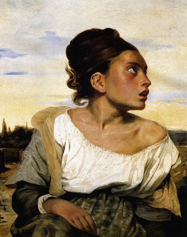 Girl Stead in a Cemetery