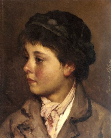Blass Eugene De Head Of A Young Boy