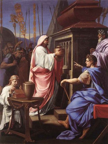 LE SUEUR Eustache Caligula Depositing The Ashes Of His Mother