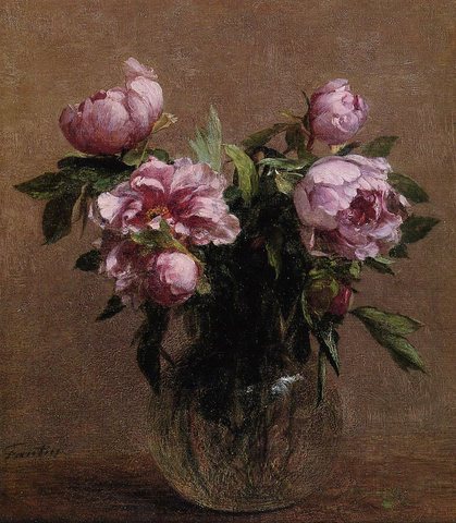 Henri Vase of Peonies
