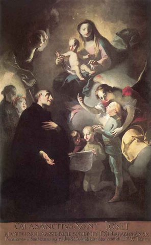 Saint Joseph Calasantius Before The Virgin