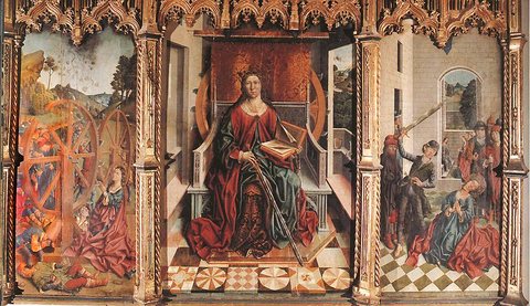 Triptych Of St Catherine