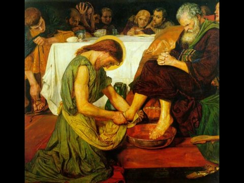 Christ washing