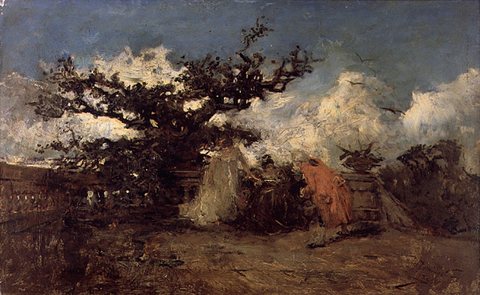 Escena de jardin (Boceto)