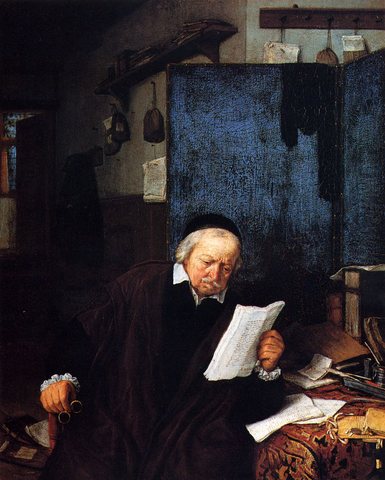 Adriaen Jansz Van Lawyer In His Study
