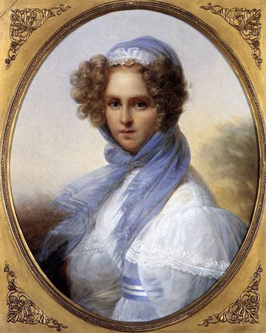 Francois Joseph Presumed Portrait Of Miss Kinsoen