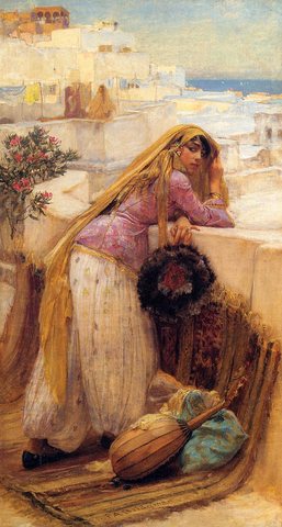 Bridgeman Frederick Arthur On the Terrace