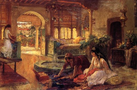 Bridgeman Frederick Arthur Orientalist Interior