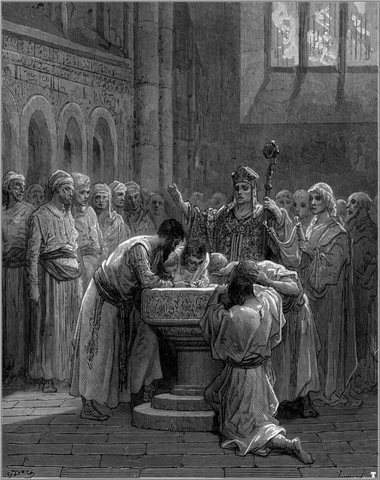 crusades baptism of infidels