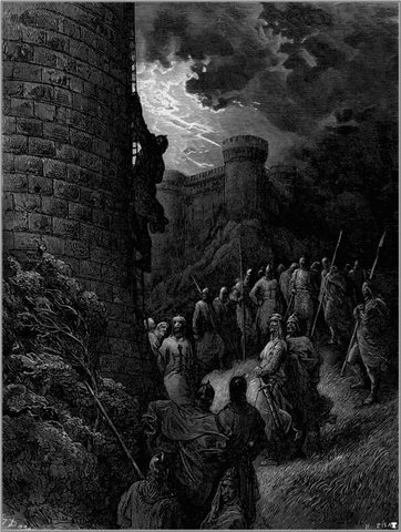 crusades bohemond mounts rampart of antioch