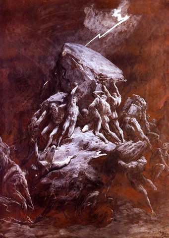 Dore Paul Gustave La Chute Des Titans
