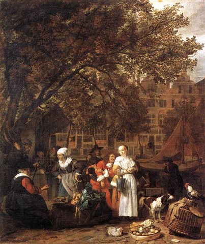 Vegetable Market In Amsterdam