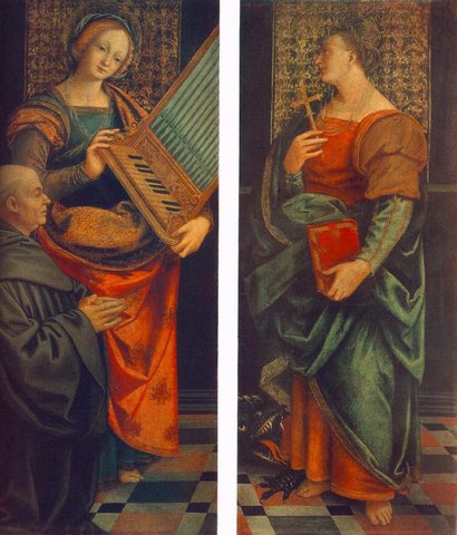 St Cecile With The Donator And St Marguerite