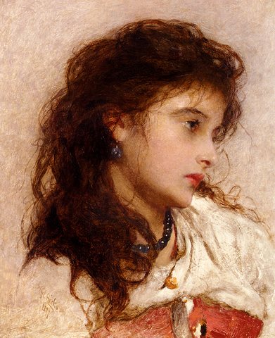 George Edgar A Gypsy Girl