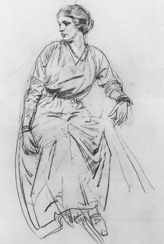 Seated Woman drawing