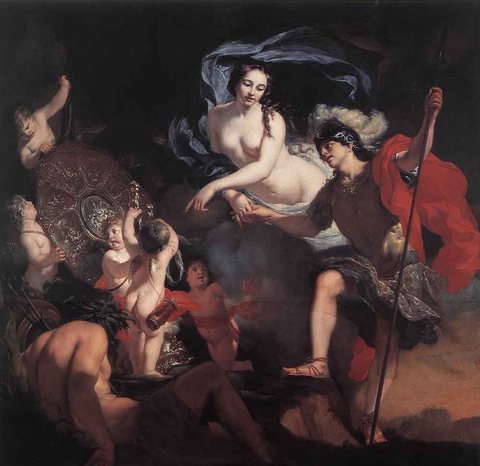 Venus Presenting Weapons To Aeneas