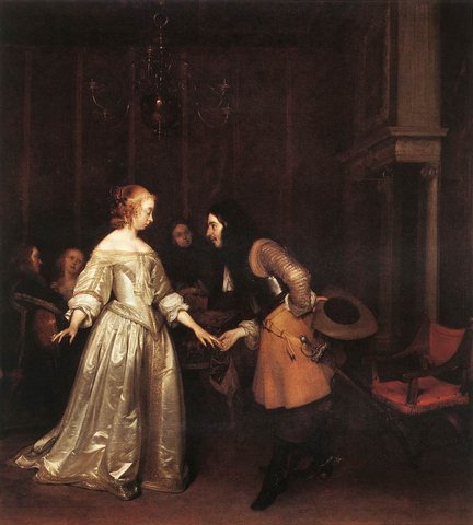 TERBORCH Gerard The Dancing Couple