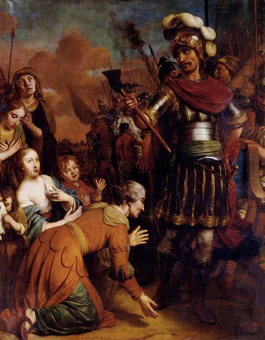 Volumnia Pleading With Her Son Coriolanus To Spare Rome