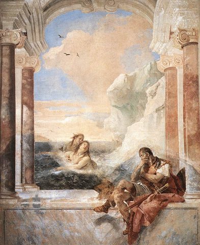 Villa Valmarana Thetis Consoling Achilles