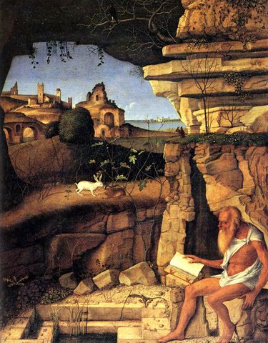 Saint Jerome reading