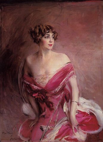 Portrait of Mlle de Gillespie -La Dame de Biarritz