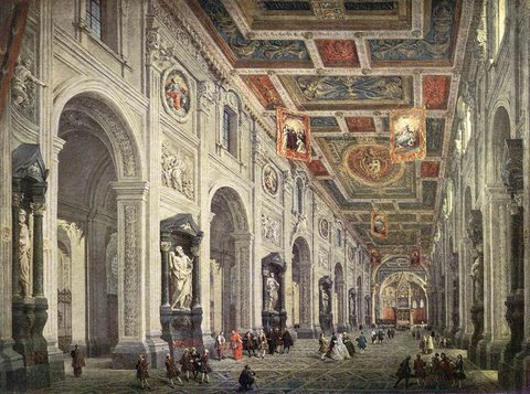 Interior Of The Santa Giovanni In Laterno In Rome