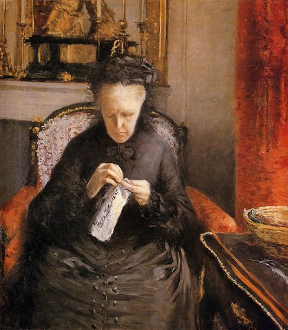 Portait of Madame Martial Caillebote the artist-s mother
