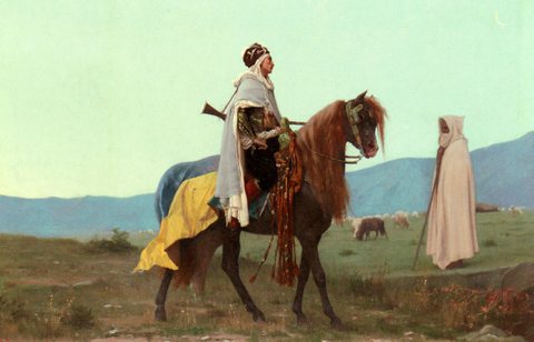 Gustave Clarence Rudolphe An Arab Horseman