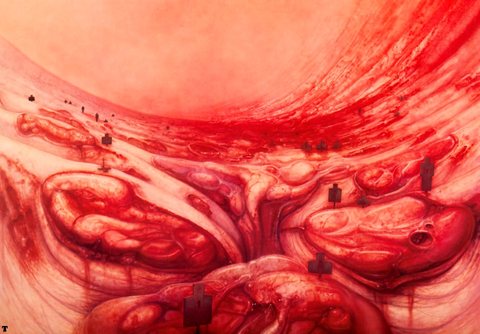 hr giger landscape X