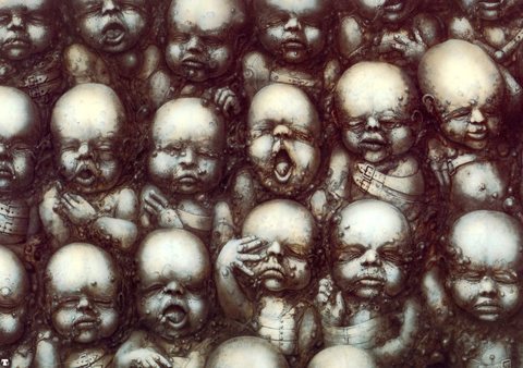 hr giger landscape XVIII