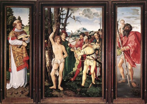 GRIEN Hans St Sebastian Altarpiece
