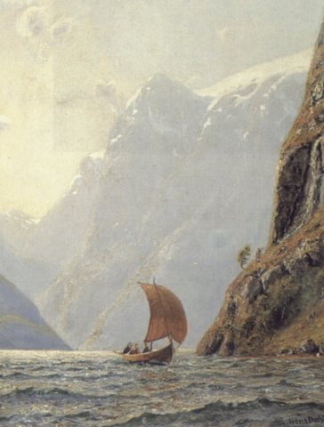 Sailing in a fjord