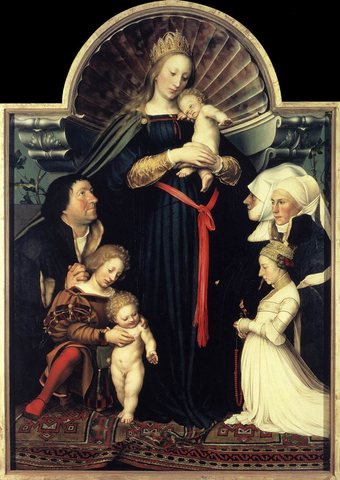 Holbien the Younger Darmstadt Madonna