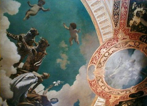 hermes villa ceiling paintings