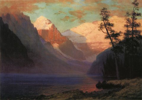Evening Glow Lake Louise