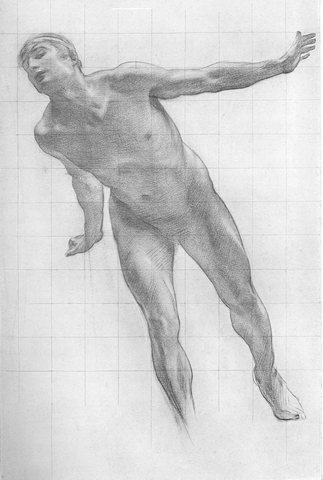 Study for the Figure of Apollo in -Apollo and Daphne