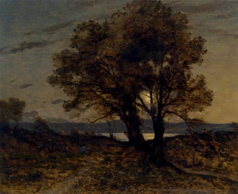 Henri Joseph Paysage Au Clair De Lune