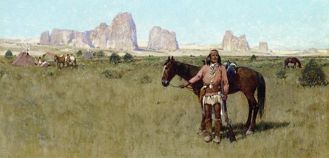 Farney Henry F Warrior and Teepees