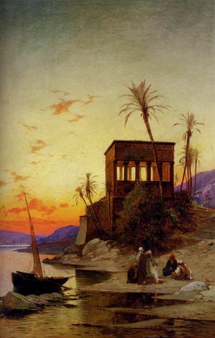 Hermann David Salomon The Kiosk Of Trajan Philae On The Nile