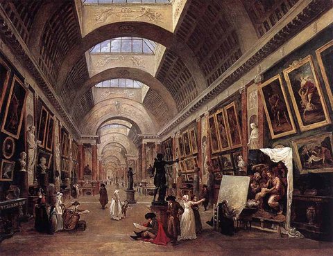 Design For The Grande Galerie In The Louvre