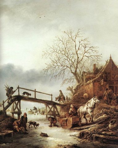 Isaack van A Winter Scene
