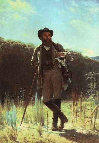 Kramskoi Portrait of the Artist Ivan Shishkin