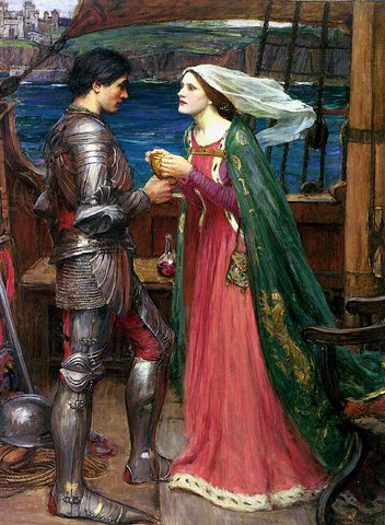 Waterhouse Tristan and Isolde Sharing the Potion