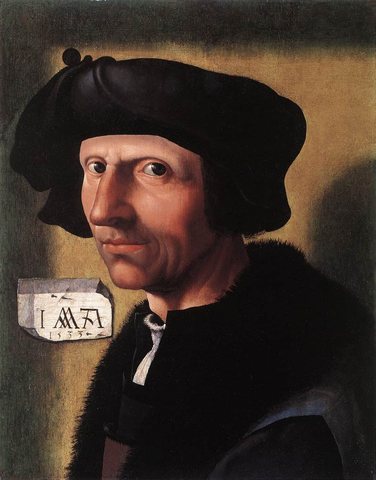 CORNELISZ VAN OOSTSANEN Jacob Self Portrait